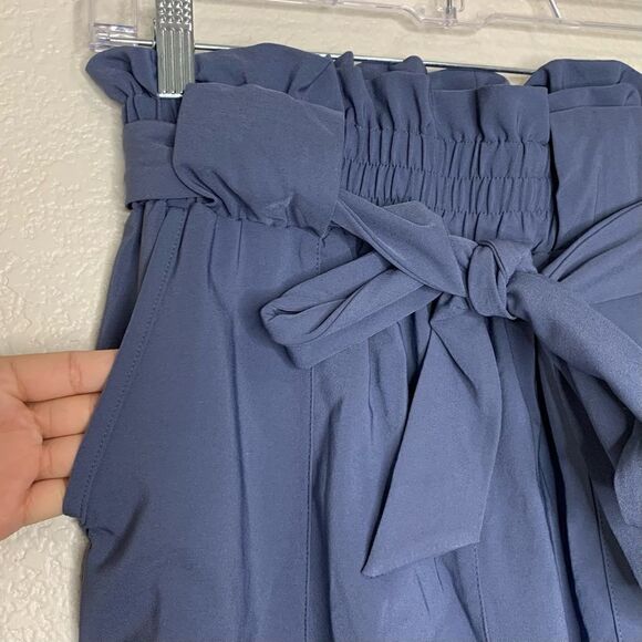 Grace Karin Women's Cropped Paper Bag Waist Pants - Picture 4 of 12